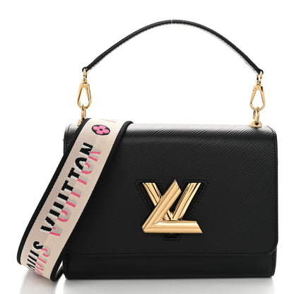 Louis Vuitton Epi Twist Top Handle Shoulder Bag MM Black 3 of 10