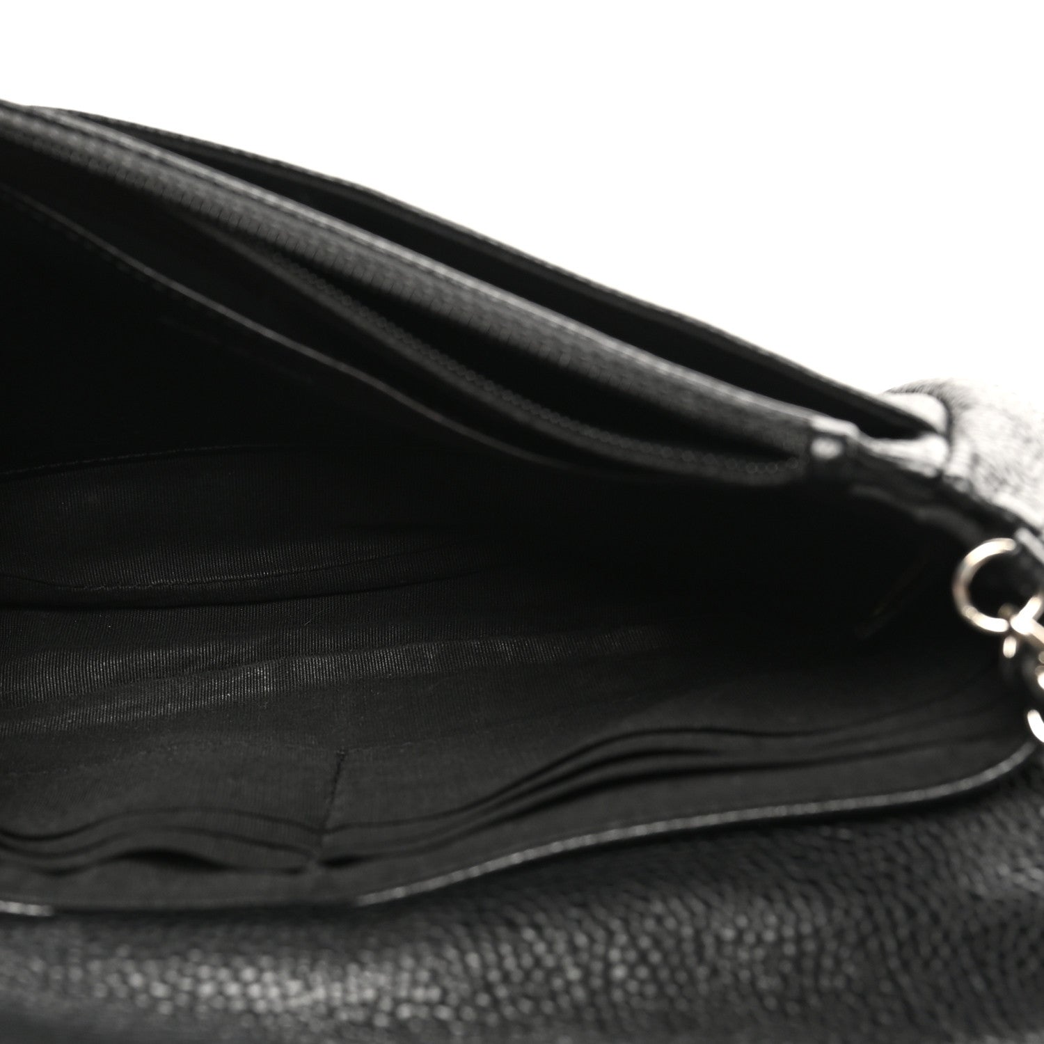 Chanel Caviar Half Moon Wallet On Chain WOC Black 5 of 10