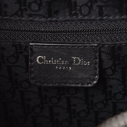 Christian Dior Silk Jersey Crystal Hardcore Bowler Bag Grey Black 7 of 13