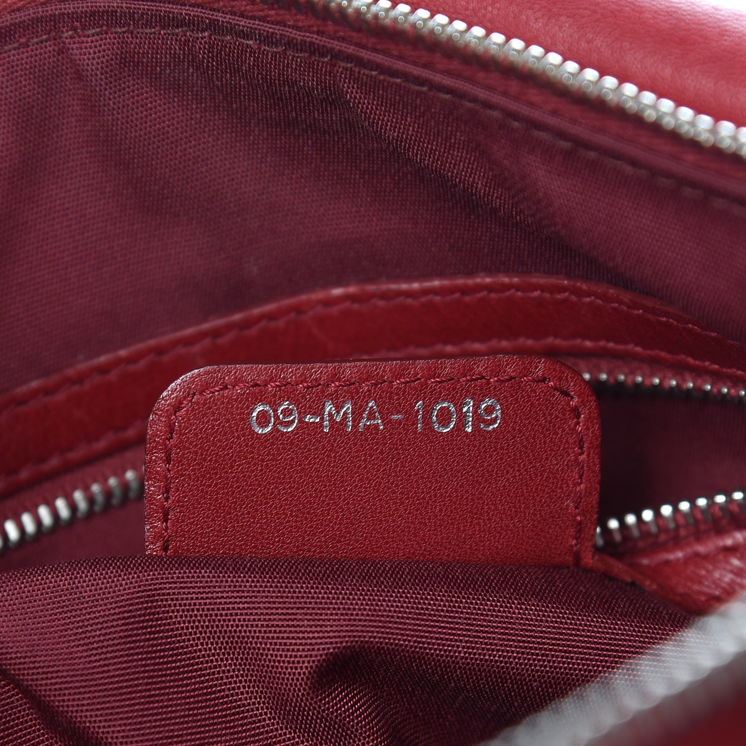 Christian Dior Lambskin Cannage Medium Granville Tote Red 9 of 19