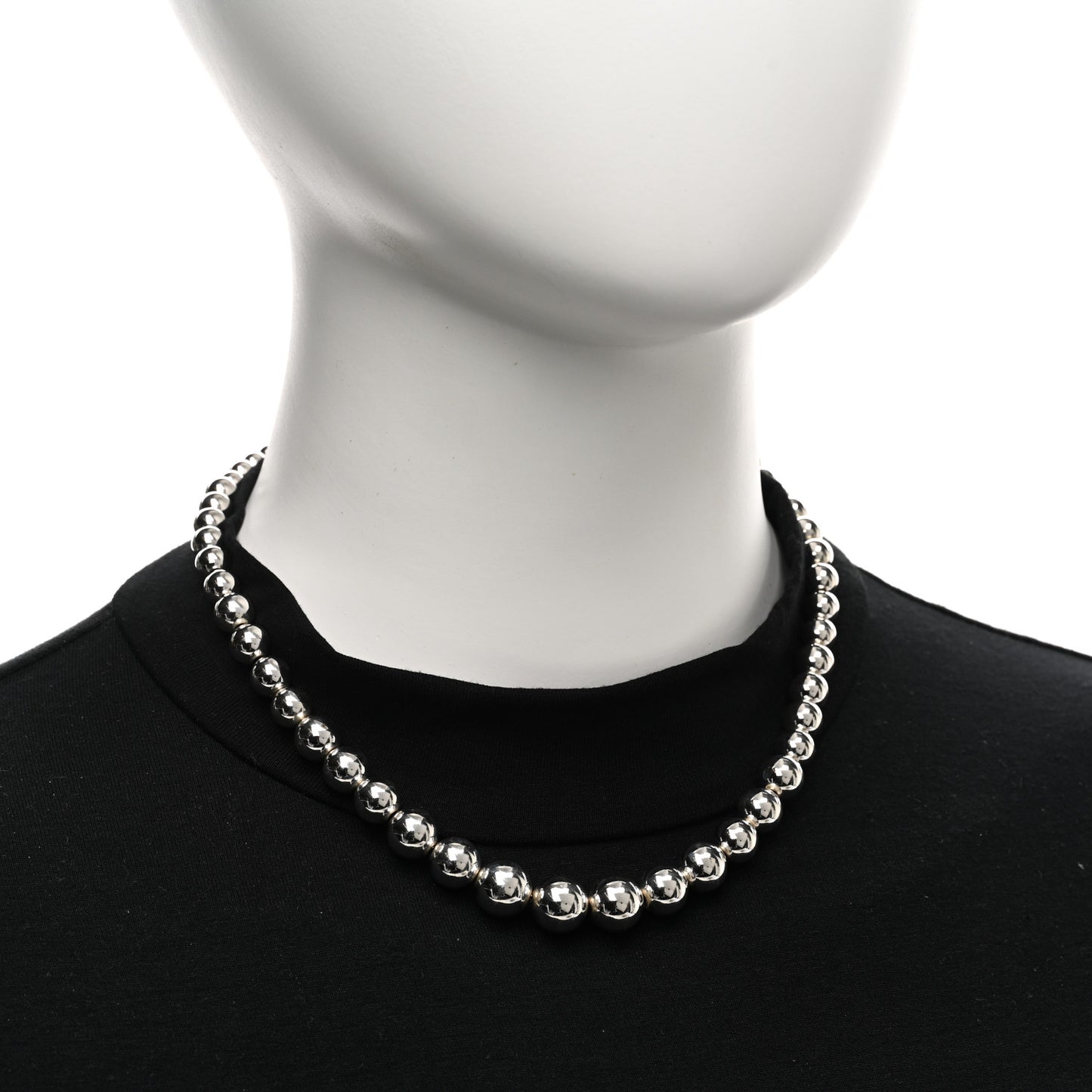 Sterling Silver HardWear Graduated Ball Necklace