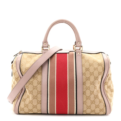 Gucci Monogram Vintage Web Medium Boston New Sand Lilas 1 of 10