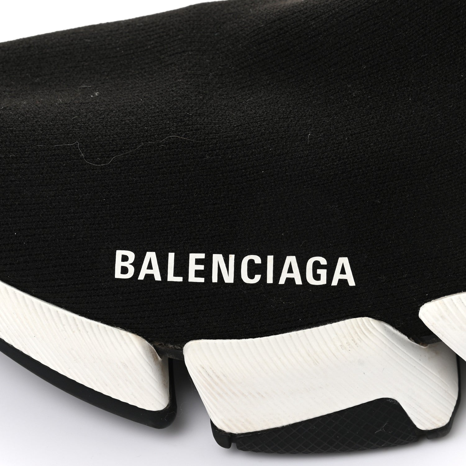 Balenciaga Technical 3D Recycled Knit Bi-Color Sole Womens Speed 2.0 Sneakers 37 Black White 12 of 13