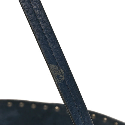 Valentino Garavani Grained Calfskin Small Rockstud Shoulder Tote Marine 13 of 16