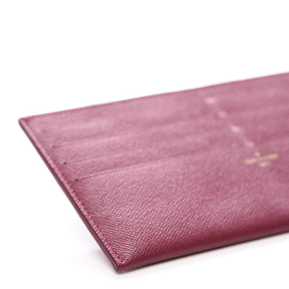 Louis Vuitton Calfskin Felicie Card Holder Insert Fuchsia 5 of 7
