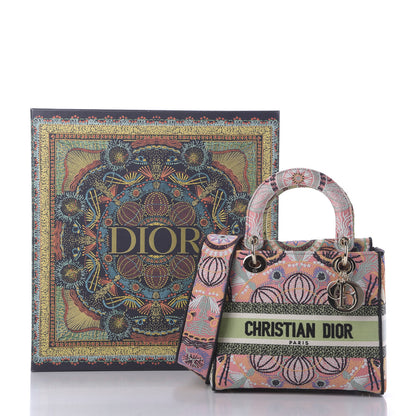 Christian Dior Canvas Embroidered Cannage Medium Lady Dior 9 of 9
