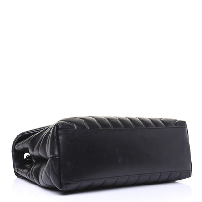Saint Laurent Calfskin Y Quilted Monogram Medium Loulou Chain Satchel Black 4 of 21