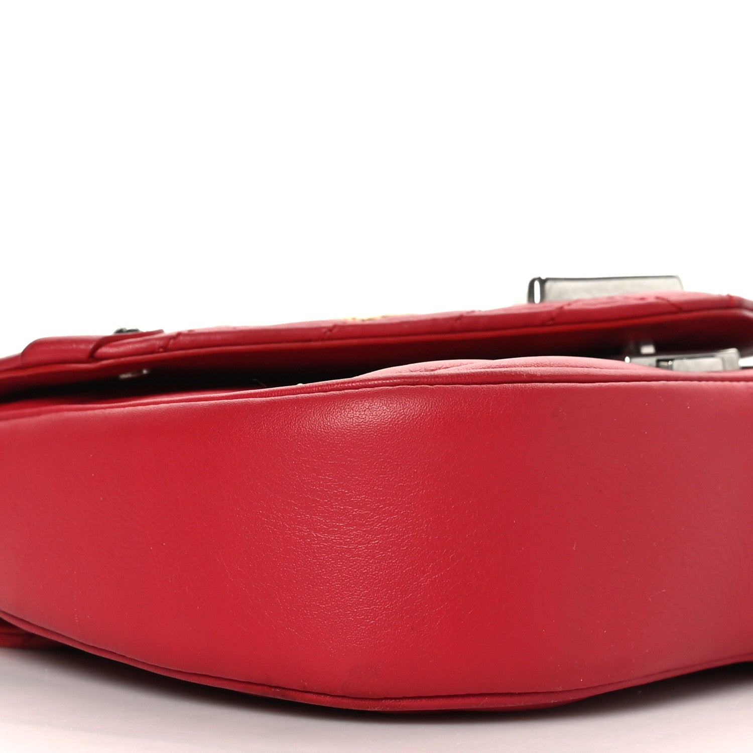 Louis Vuitton Calfskin Love Lock New Wave Chain MM Scarlet 7 of 8