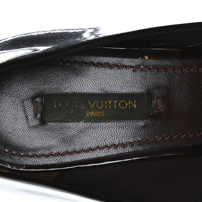 Louis Vuitton Patent Calfskin Oh Really Peep Toe Pumps 38.5 Amarante 8 of 12
