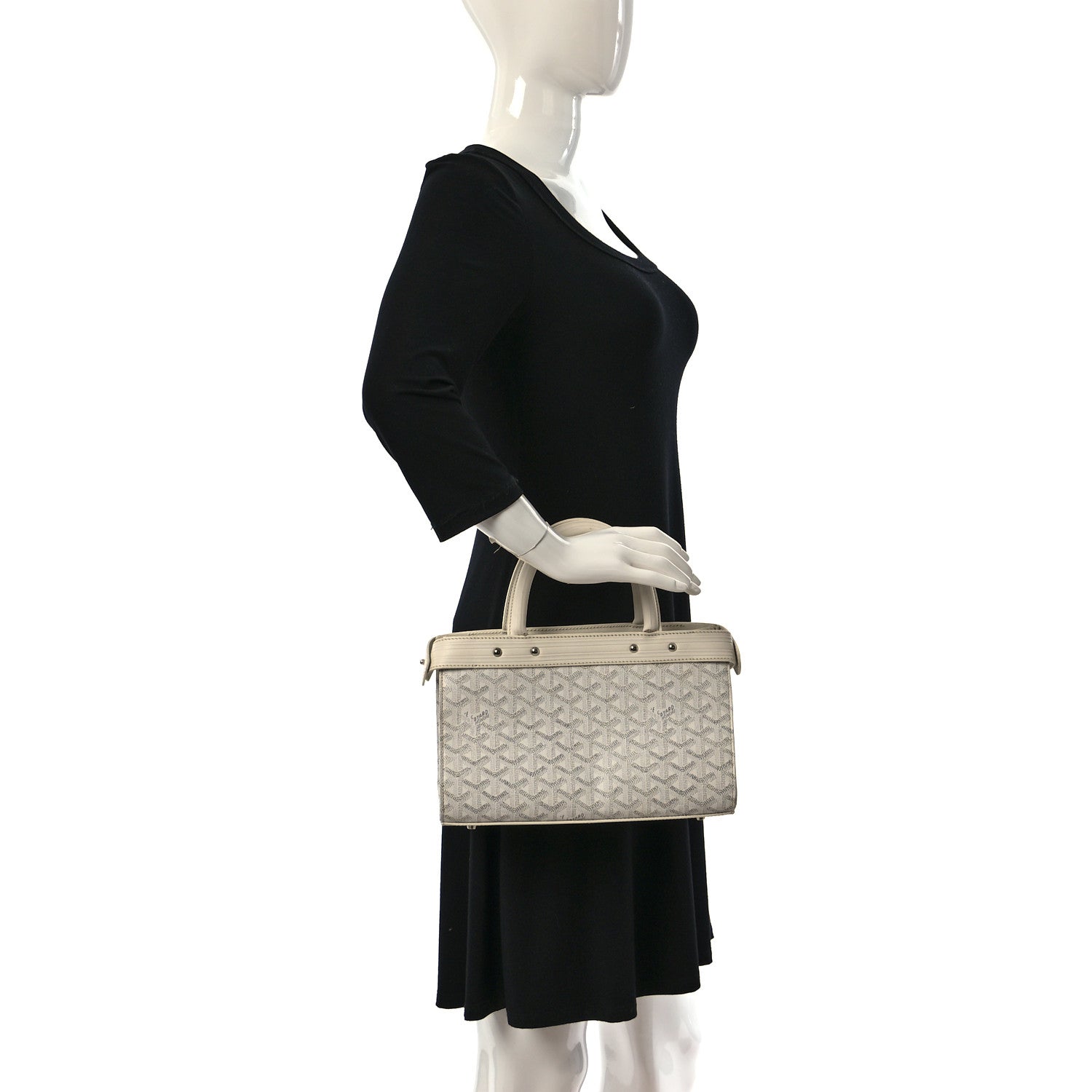 Goyard Goyardine Jersey PM Bag White 2 of 17