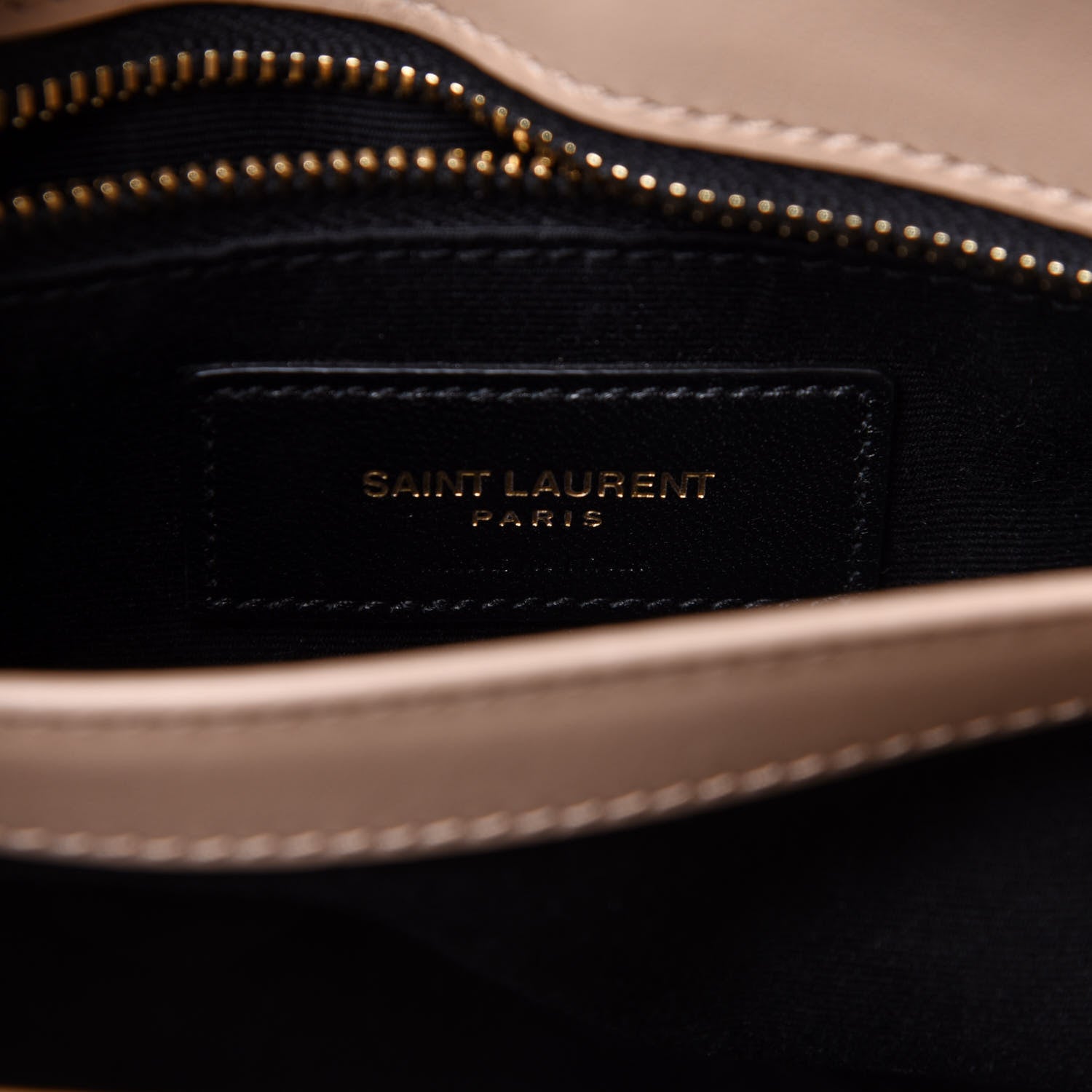 Saint Laurent Calfskin Y Quilted Monogram Toy Loulou Crossbody Bag Dark Beige 7 of 12