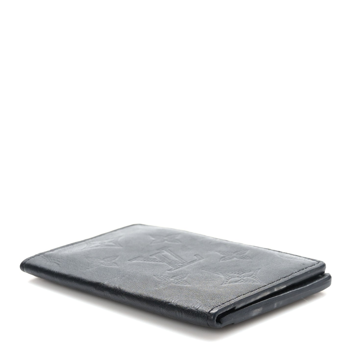 Calfskin Monogram Shadow Pocket Organizer Black