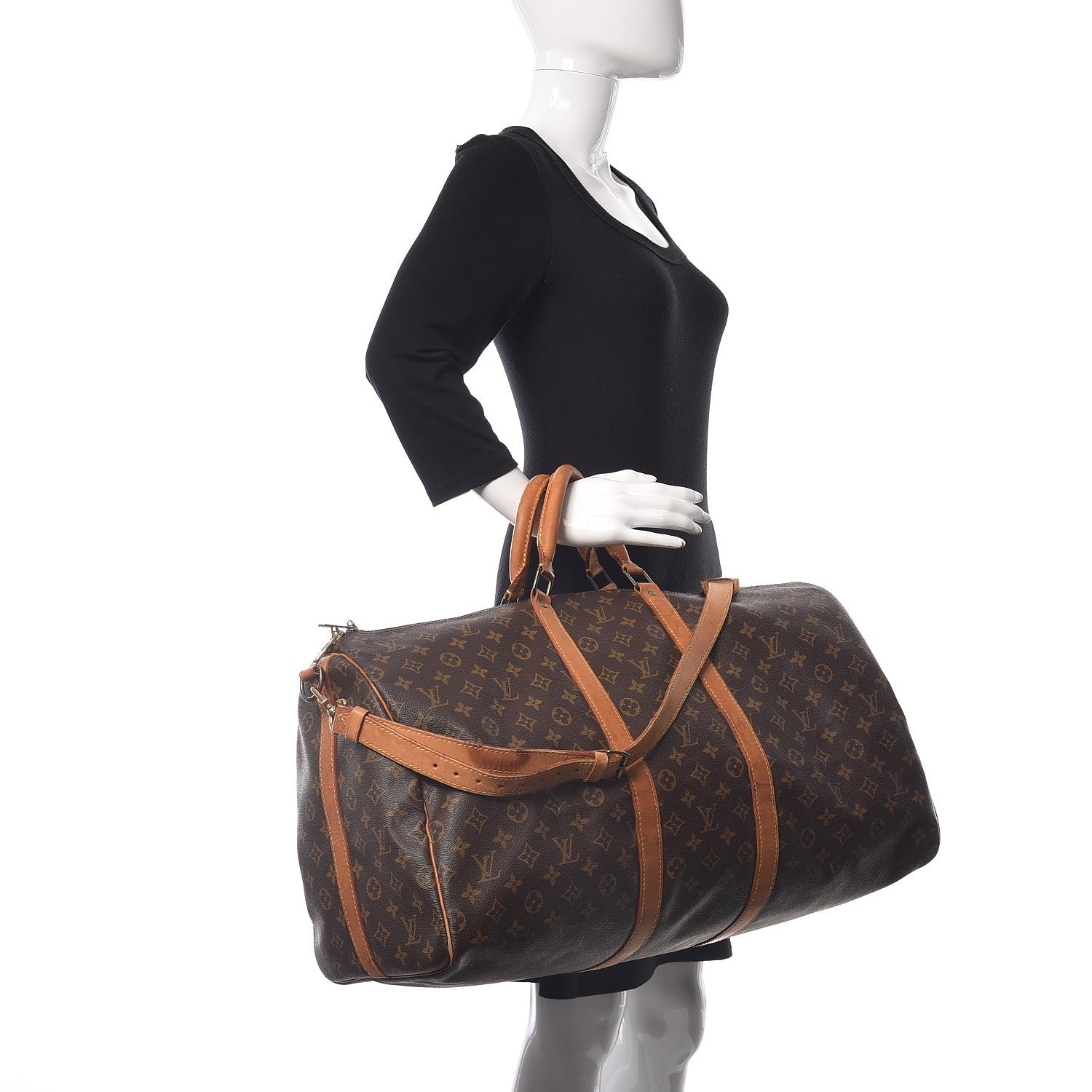Louis Vuitton Monogram Keepall Bandouliere 55 3 of 16