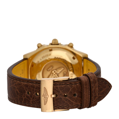 Breitling 18K Yellow Gold Alligator Mother of Pearl 40mm Chronomat Automatic Watch K13050.1 3 of 4