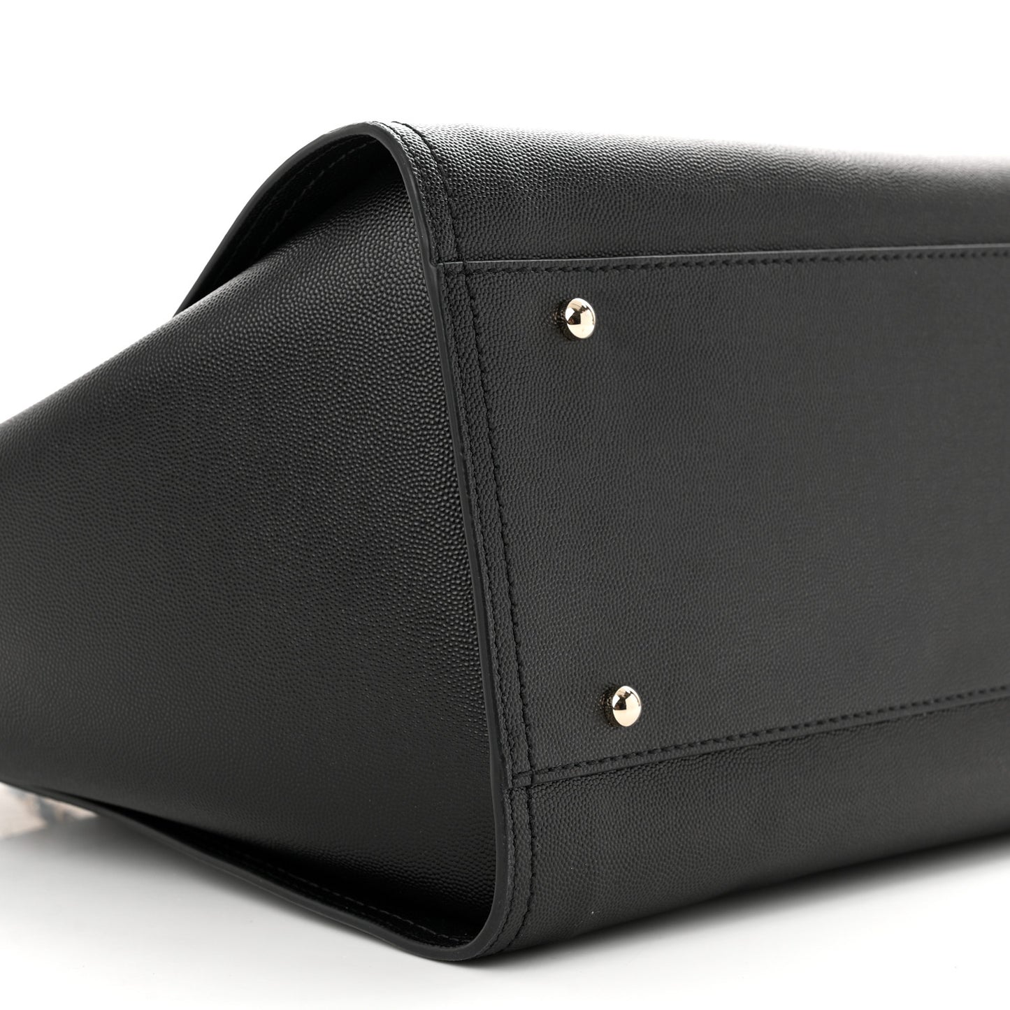 Caviar Medium Studded Deauville Tote Black