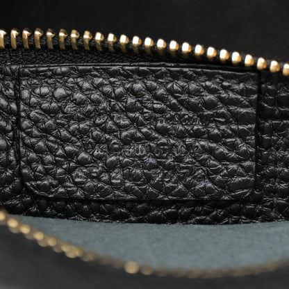 Salvatore Ferragamo Grained Calfskin Double Handle Small Amy Tote Black 7 of 11