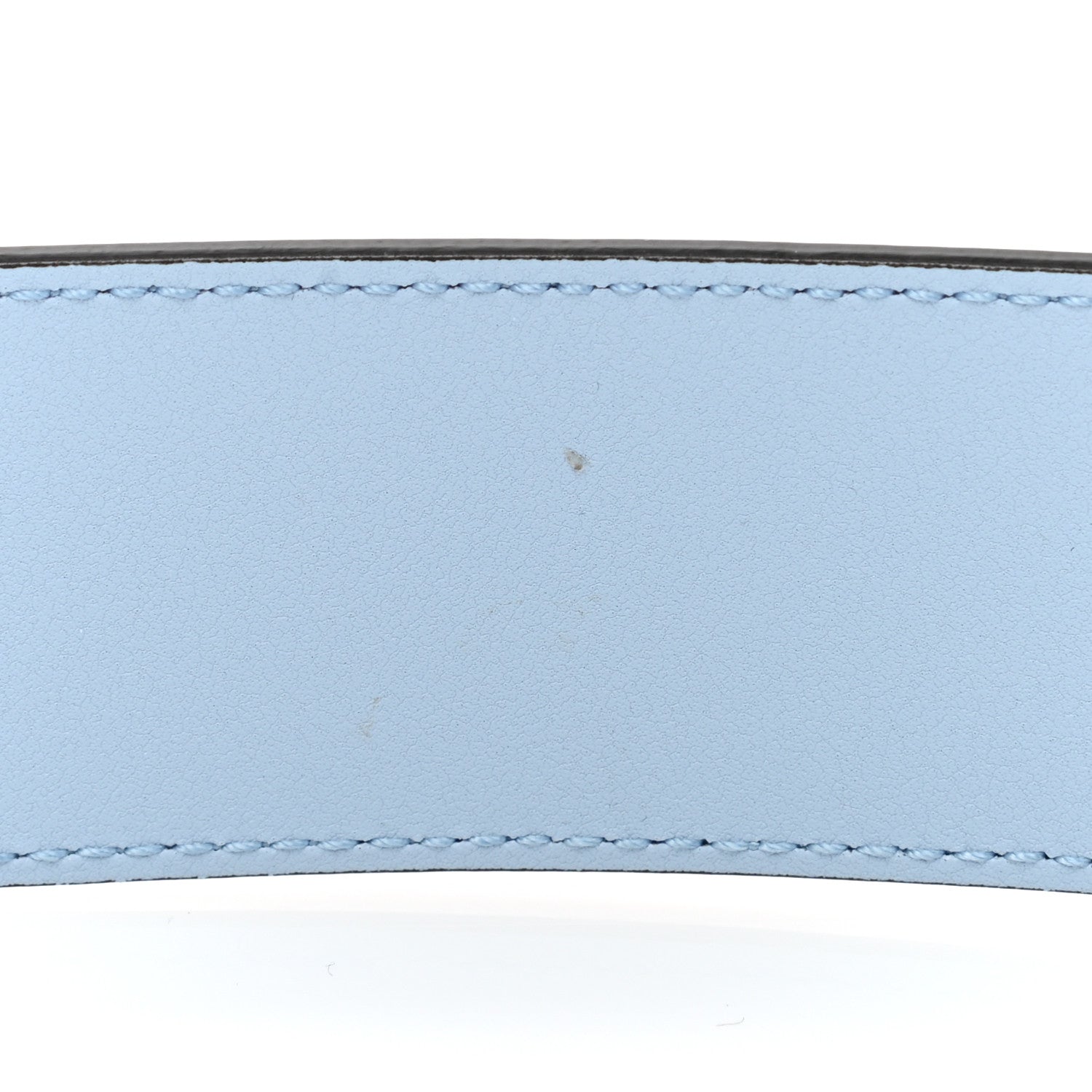 Gucci Azalea Calfskin Enamel Monochrome Double G 40mm Belt 90 36 Porcelain Light Blue 7 of 8