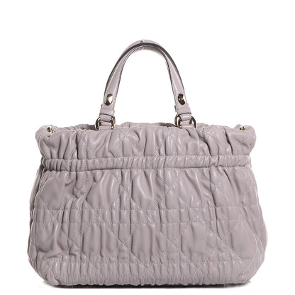 Christian Dior Gaufre Lambskin Cannage Delices Tote Grey 1 of 7
