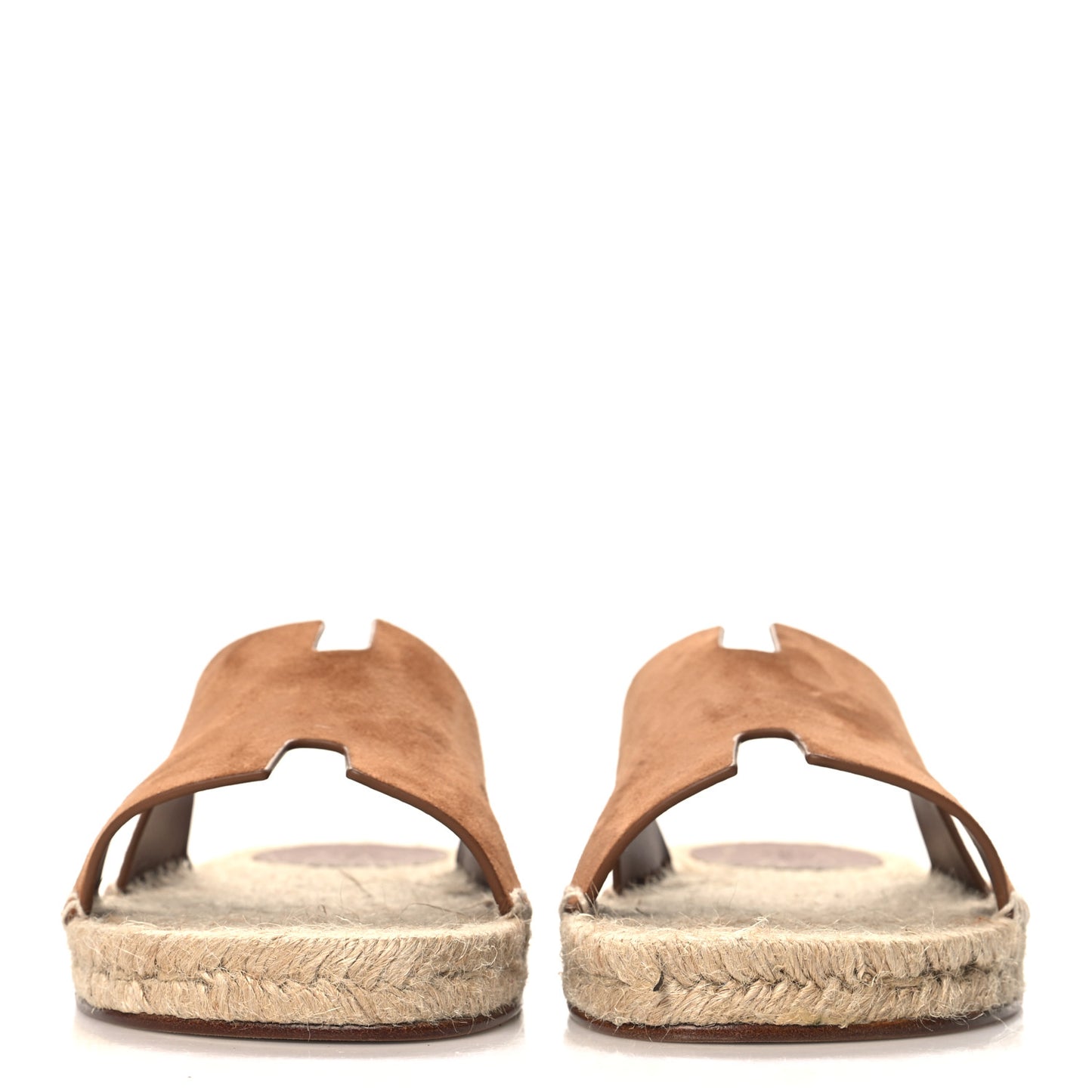 Suede Goatskin Mens Hon Antigua Espadrille Sandals 43 Brun Amourette