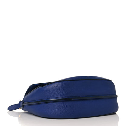 Celine Grained Calfskin Medium Trotteur Indigo 4 of 12