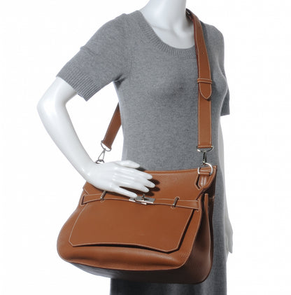 Hermes Taurillon Clemence Jypsiere 37 Gold 2 of 8