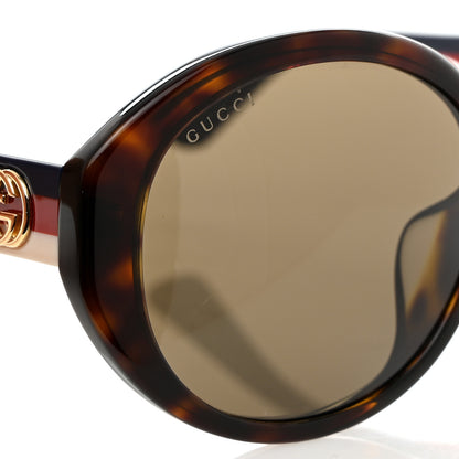 Gucci Round Web Sunglasses GG0279SA Havana 7 of 8