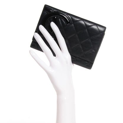 Chanel Calfskin Quilted Cambon Flap Wallet Black 2 of 7