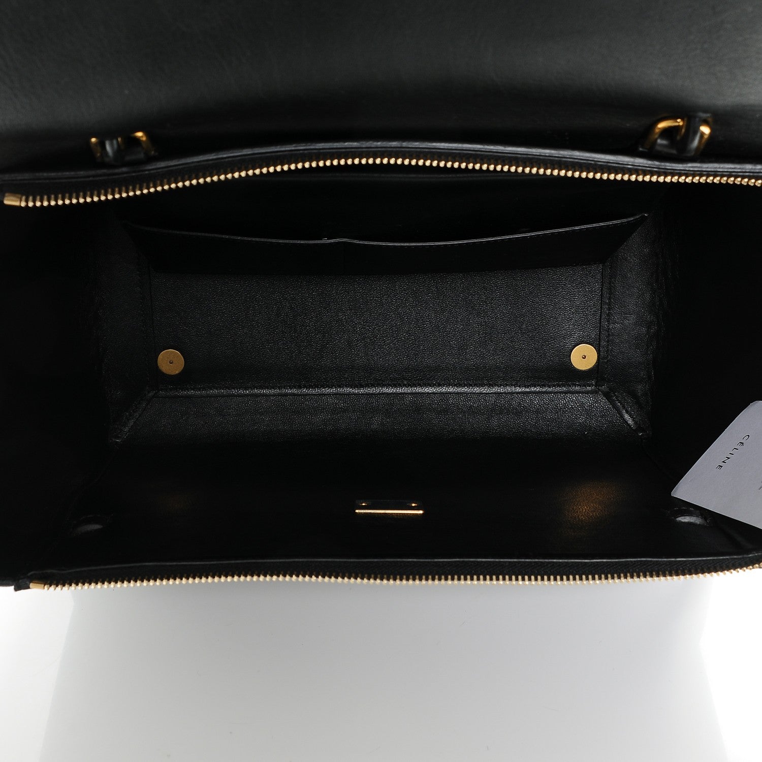 Celine Calfskin Astrakhan Embossed Small Belt Bag Black 5 of 7