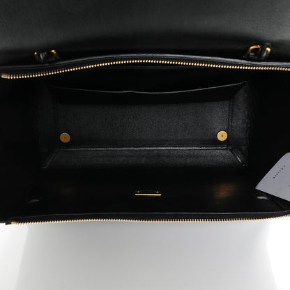 Celine Calfskin Astrakhan Embossed Small Belt Bag Black 5 of 7