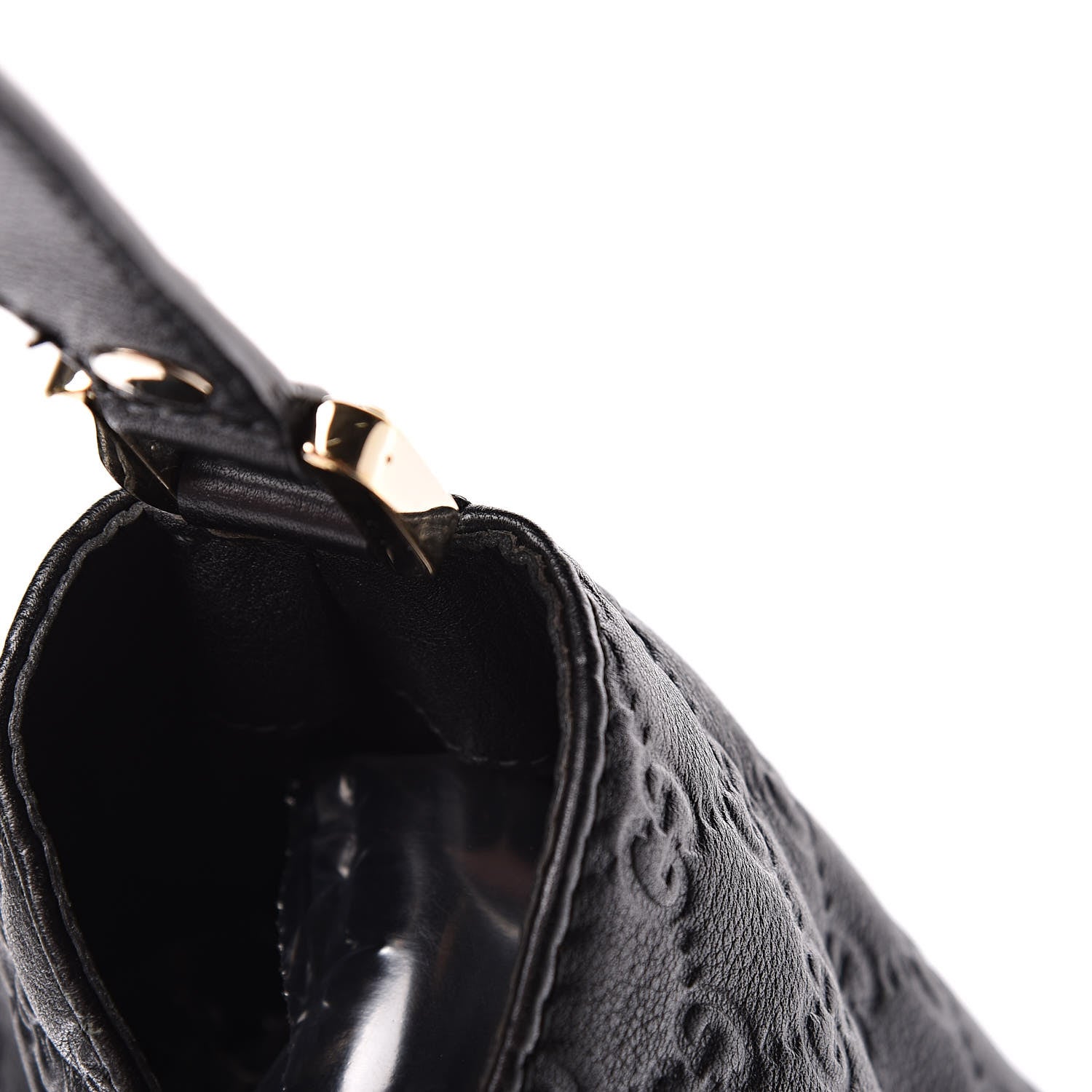 Gucci Guccissima Large New Ladies Web Hobo Black 20 of 20