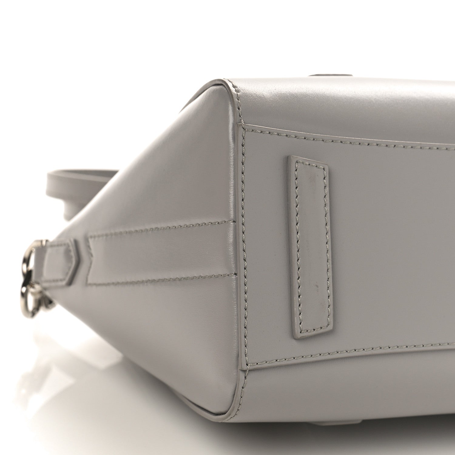 Givenchy Box Calfskin Mini Lock Antigona Shoulder Bag Cloud Grey 7 of 8