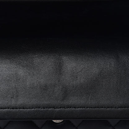 Chanel Lambskin Quilted Medium Double Flap Black 12 of 18
