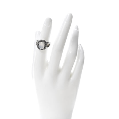 David Yurman Sterling Silver Diamond Moonlight Ice Ring 49 5 2 of 5