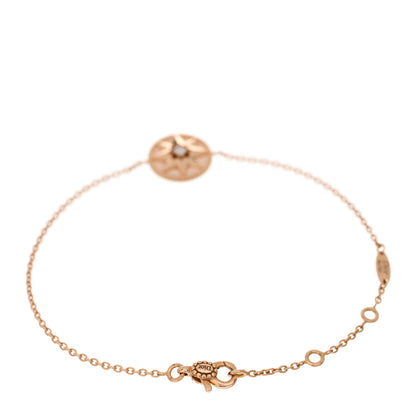 Christian Dior 18K Rose Gold Diamond Pink Opal Rose Des Vents Bracelet 2 of 3