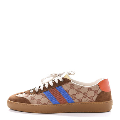 Gucci GG Monogram Suede Web Mens G74 Sneakers 10.5 Beige Ruggine Cuir 1 of 10