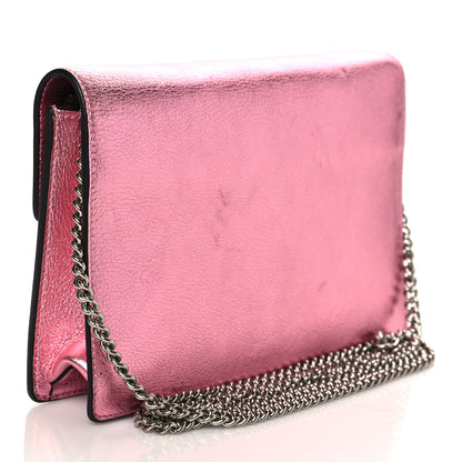 Fendi Vitello Catalan Mirror F is Fendi Medium Envelope Wallet on Chain Fuxia Chiaro 2 of 12