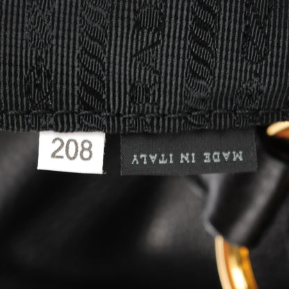 Prada Vitello Daino Double Pocket Shoulder Bag Nero Black 8 of 8