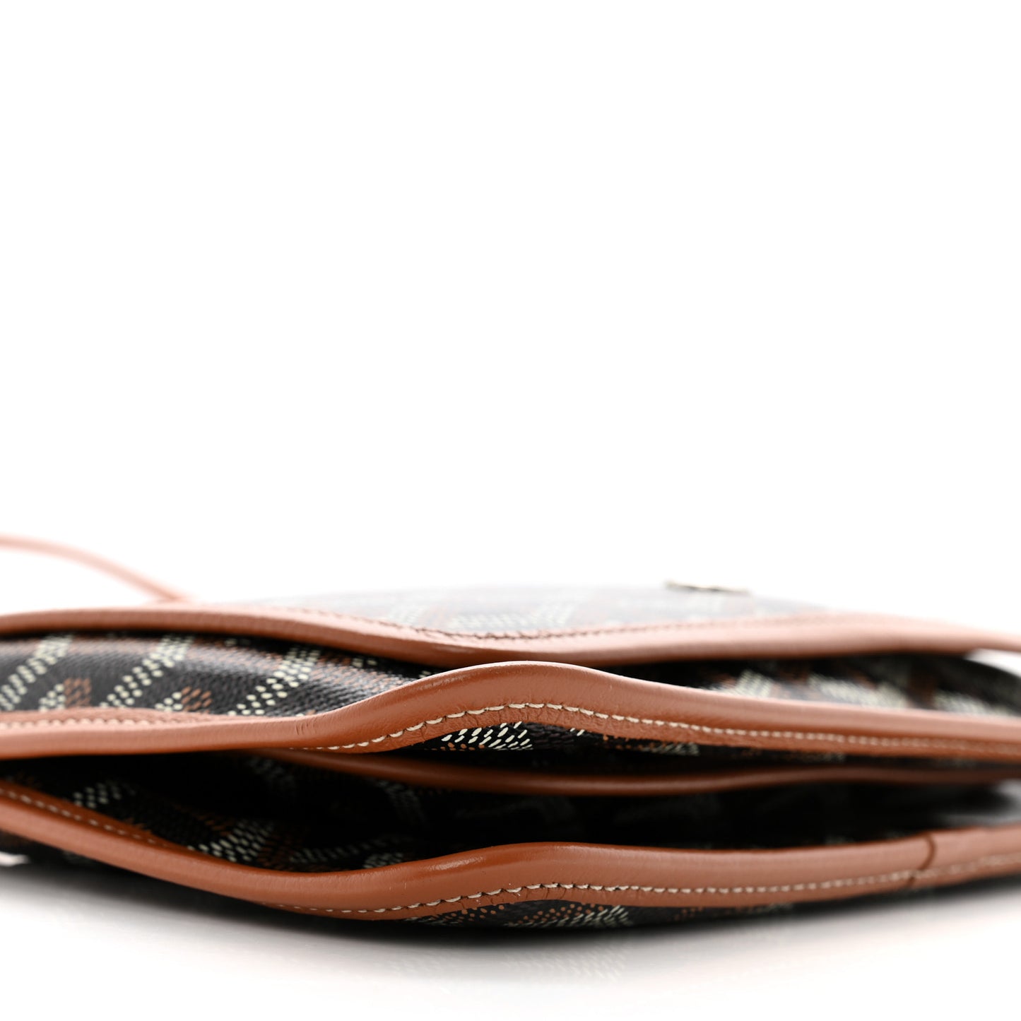 Goyardine Plumet Wallet Clutch Black Gold