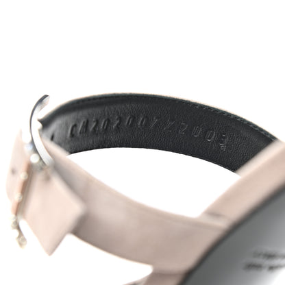 Hermes Suede Goatskin Blink Mules 36.5 Beige Rose 8 of 9