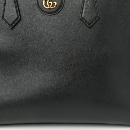 Gucci Calfskin Medium Diana Tote Bag Black Yellow Fluo 13 of 14