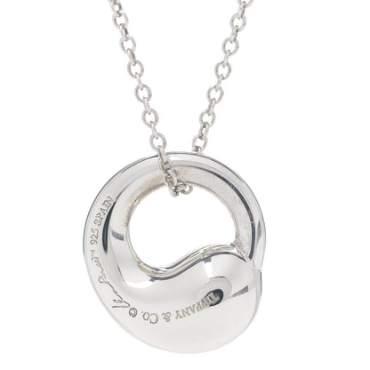 Tiffany Sterling Silver 12mm Elsa Peretti Eternal Circle Pendant Necklace 4 of 7