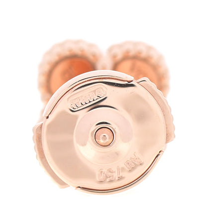 Van Cleef & Arpels 18K Rose Gold Carnelian Sweet Alhambra Earrings 5 of 6