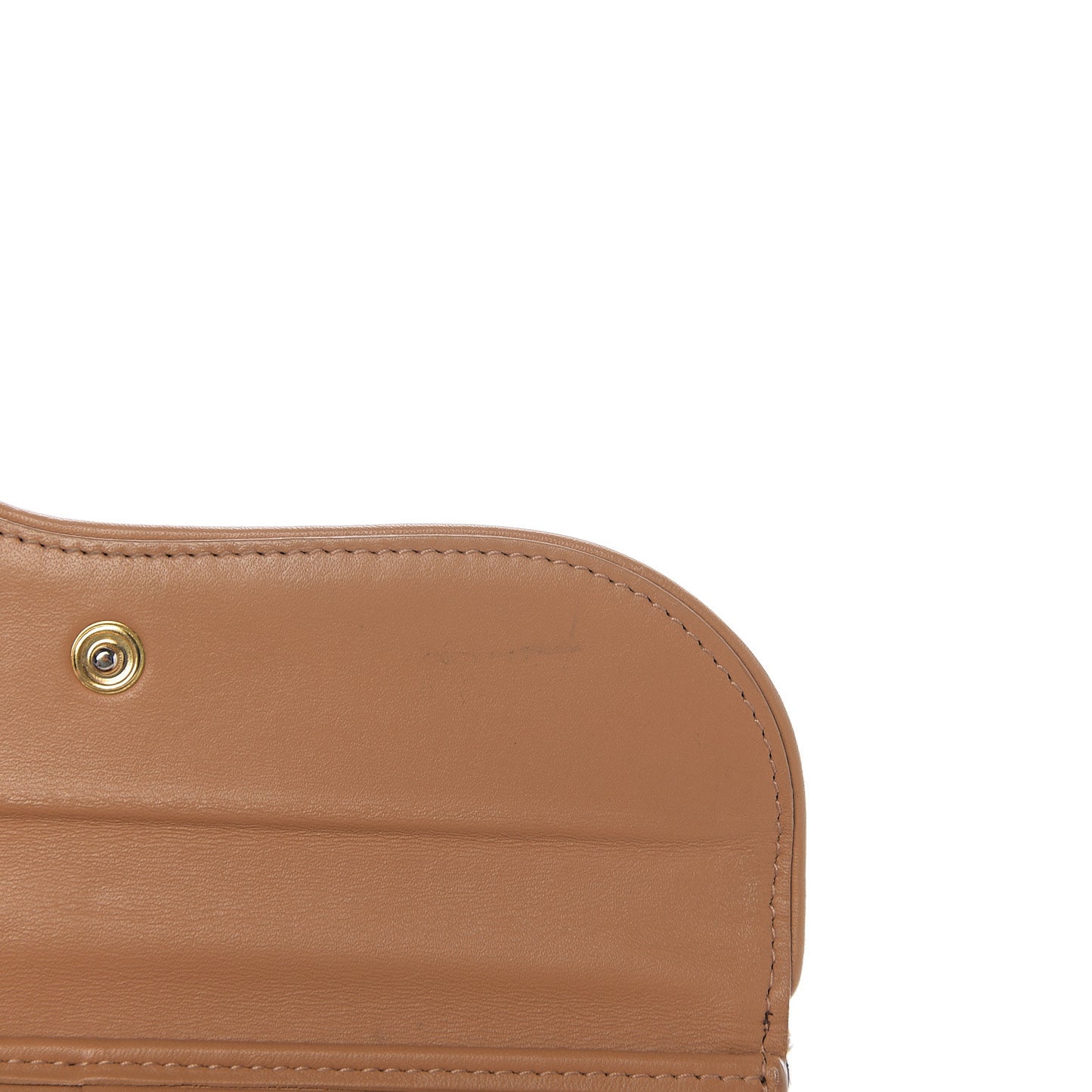 Monogram Saddle Wallet Beige