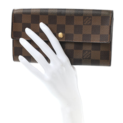 Louis Vuitton Damier Ebene Sarah Wallet 2 of 10