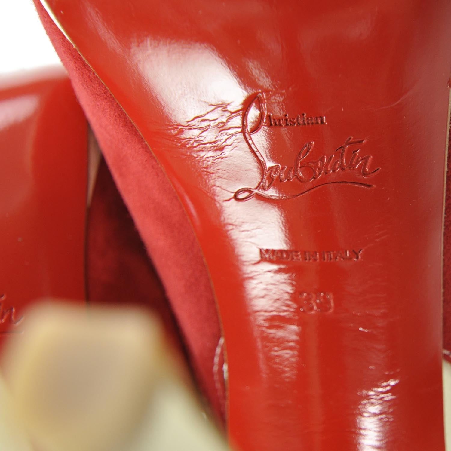 Christian Louboutin Suede Jefferson Plato 140 Pumps 39 6 of 7