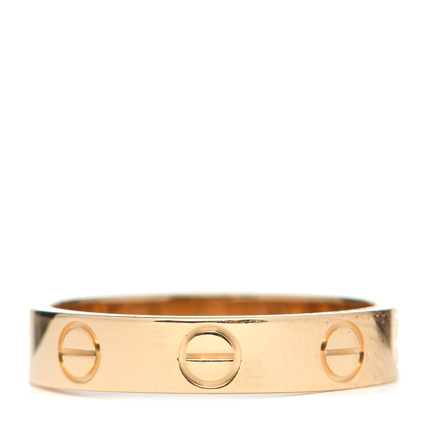 Cartier 18K Yellow Gold 3.5mm LOVE Wedding Band Ring 48 4.5 3 of 5