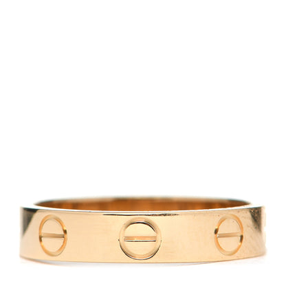 Cartier 18K Yellow Gold 3.5mm LOVE Wedding Band Ring 48 4.5 3 of 5