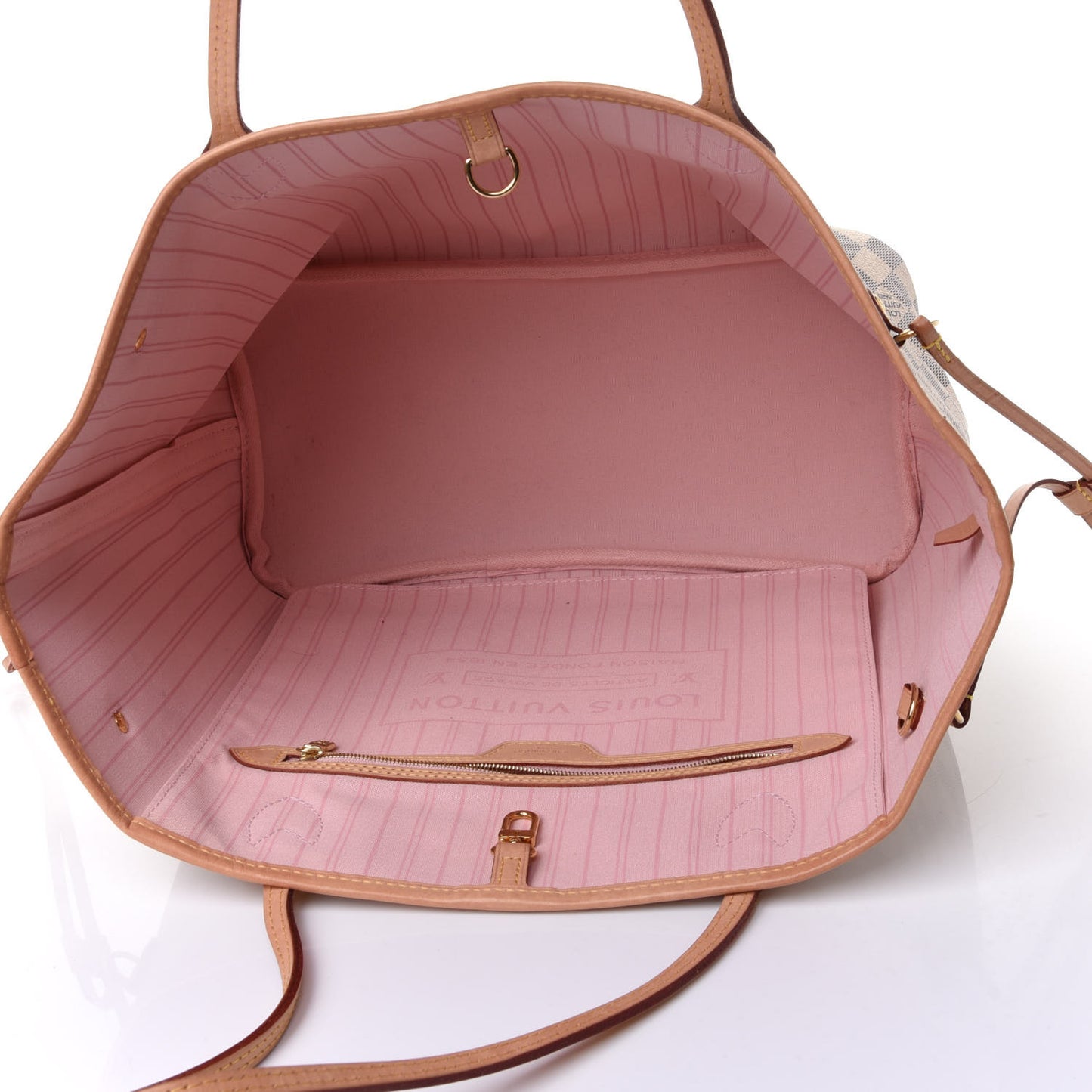 Damier Azur Neo Neverfull MM Rose Ballerine