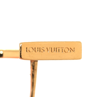 Louis Vuitton Metal LV Iconic Earrings Gold 4 of 6