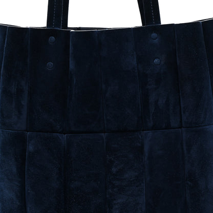 Khaite Suede Calfskin Kidskin Zoe Tote Midnight 8 of 10